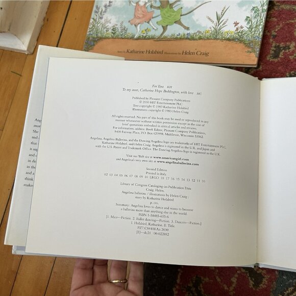 Angelina Ballerina 4 books - Christmas Vtg HC Pb Mix Fairy Balletcore Feminine - Picture 15 of 16